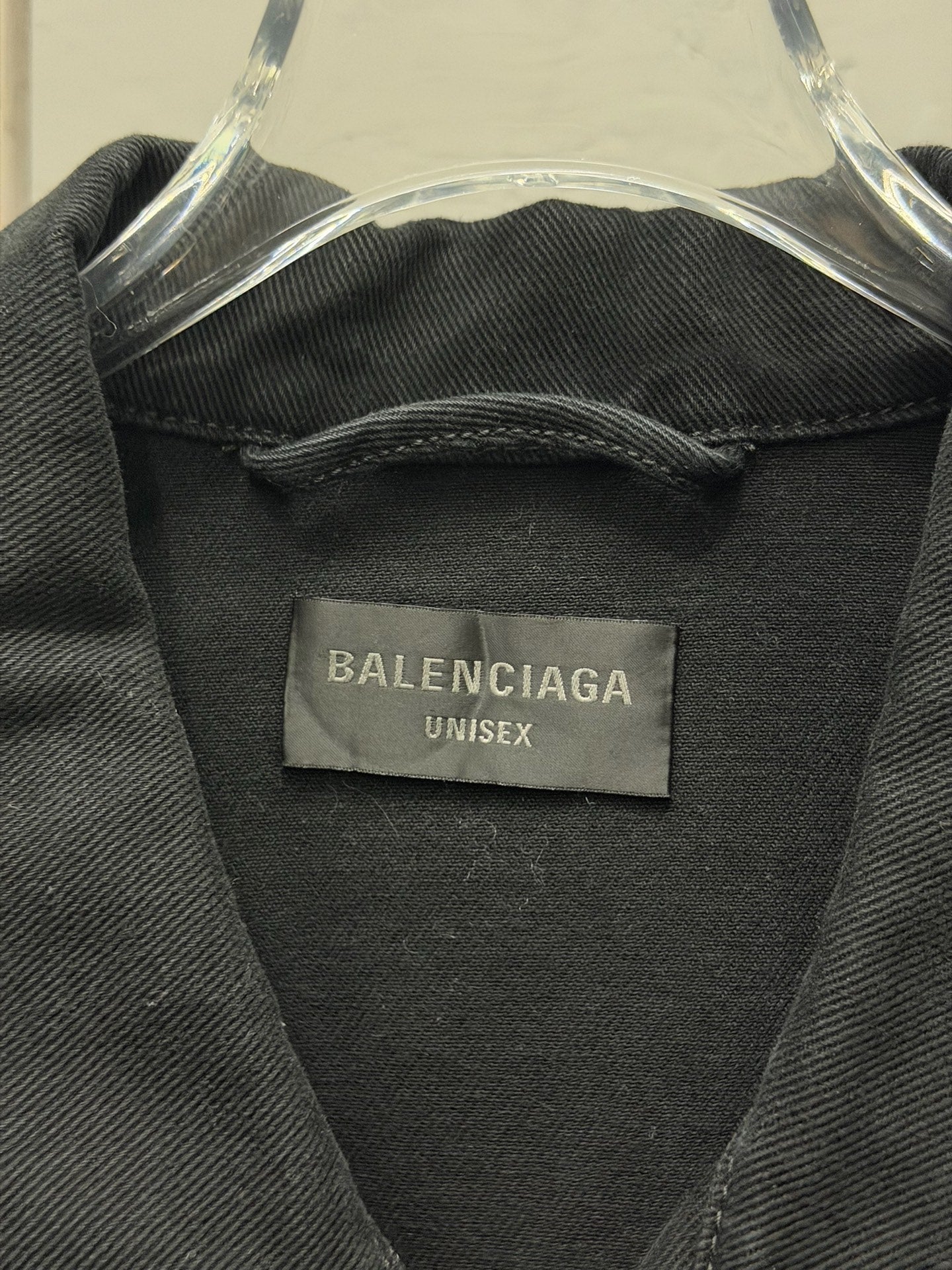 Balenciaga Back Logo Denim Jacket