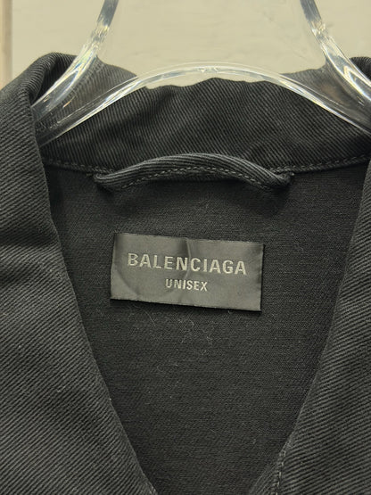 Balenciaga Back Logo Denim Jacket