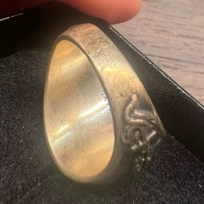 Vintage US Navy Silver Ring Replica