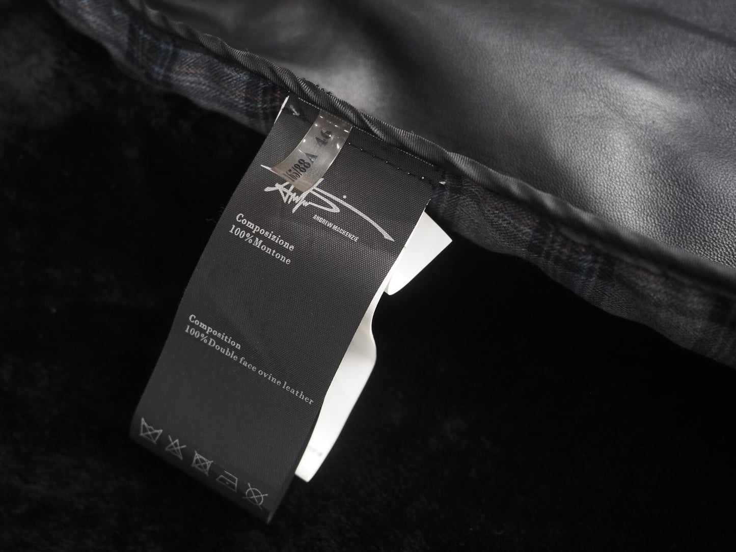 andrew mackenzie shearling cabin coat