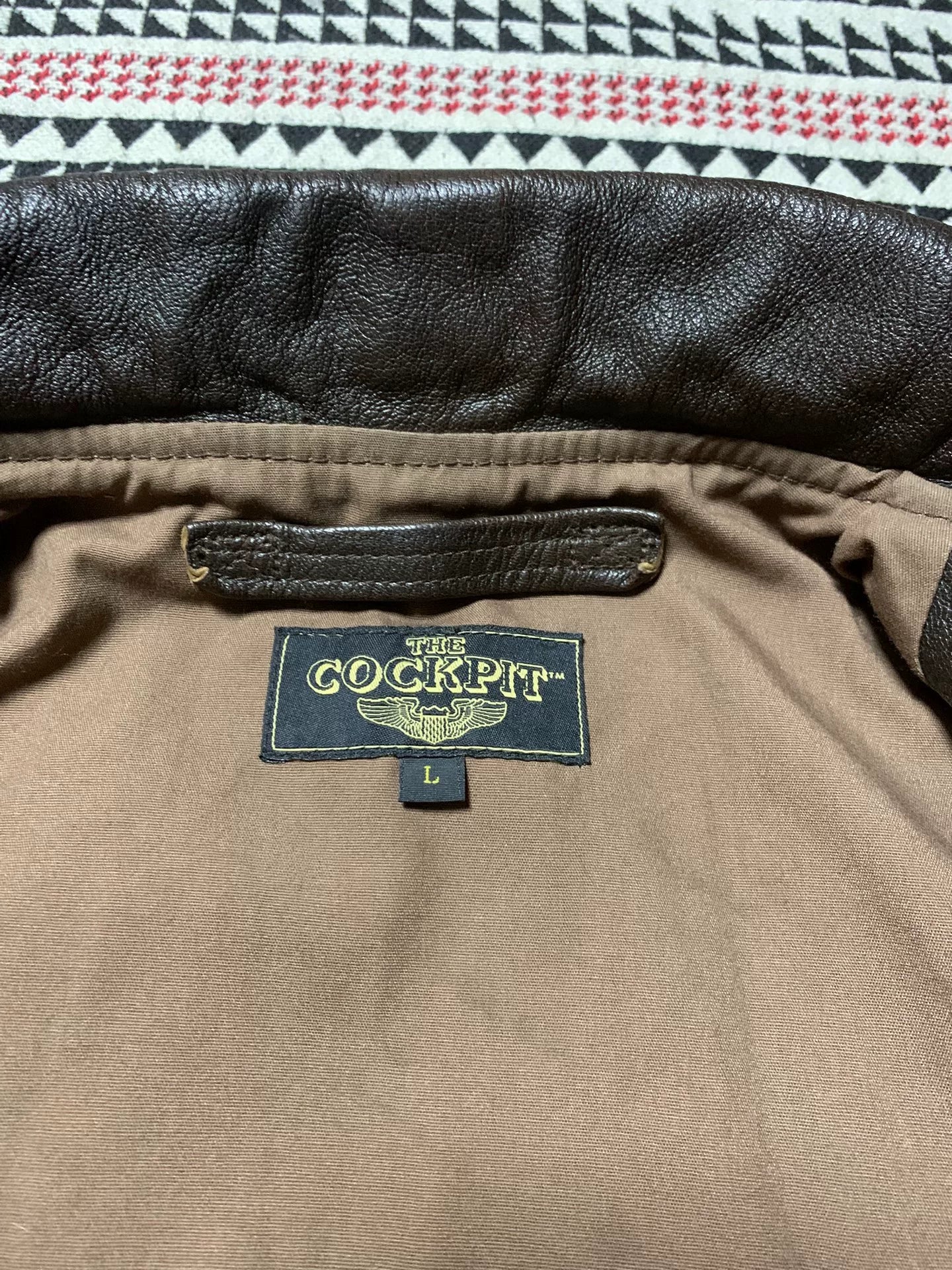 vintage black goat leather jacket by cockpit