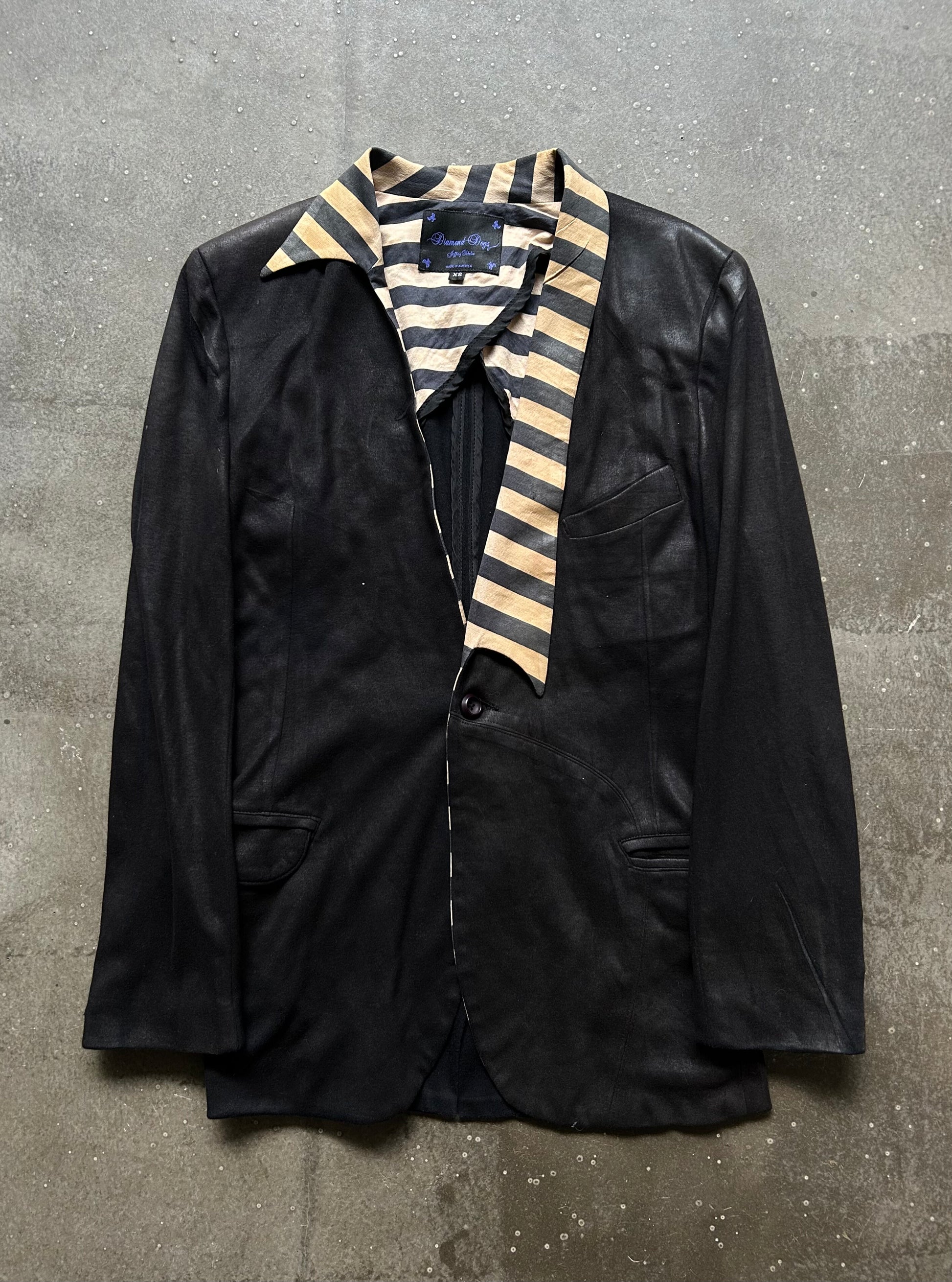 diamond dogs irregular tailored blazer
