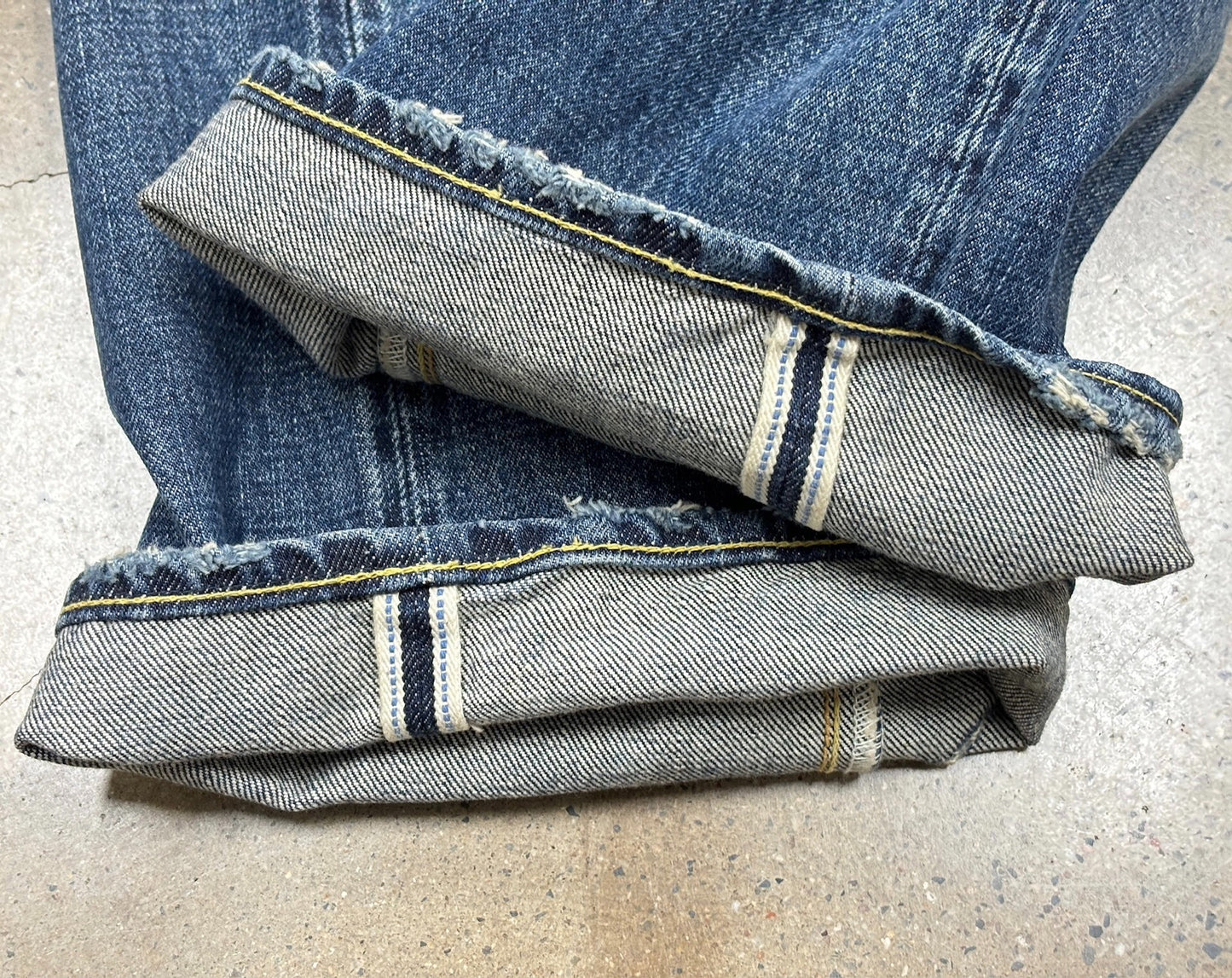 Visvim Social Sculpture Damaged Denim Pants