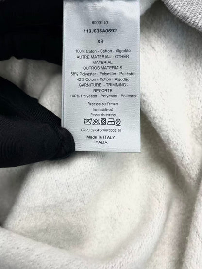Dior Gray Logo Hoodie with Embroidery