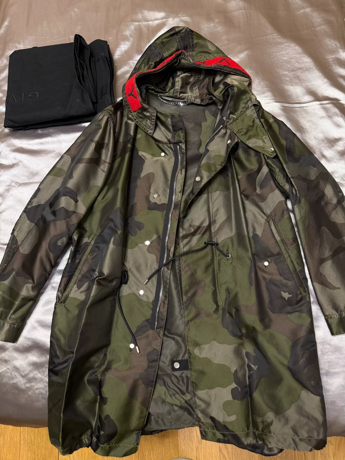 givenchy camouflage rain jacket for men