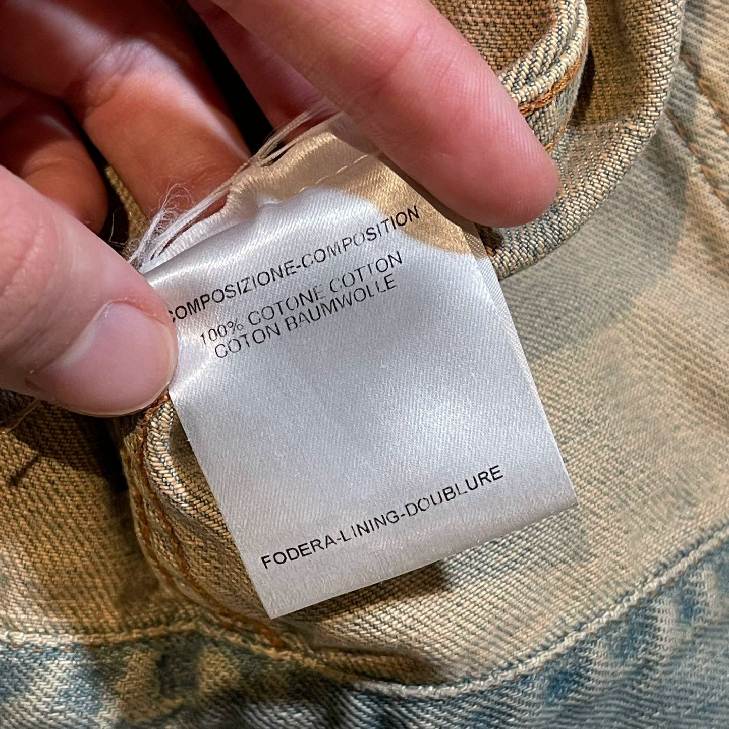 alexander mcqueen vintage artwork denim jacket