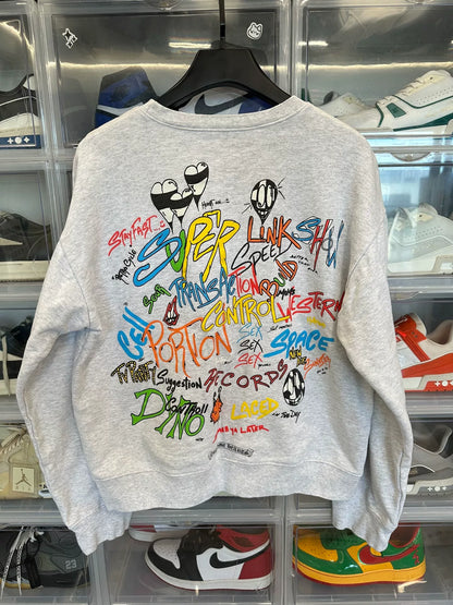 Chrome Hearts Mattyboy Graffiti Gray Crewneck