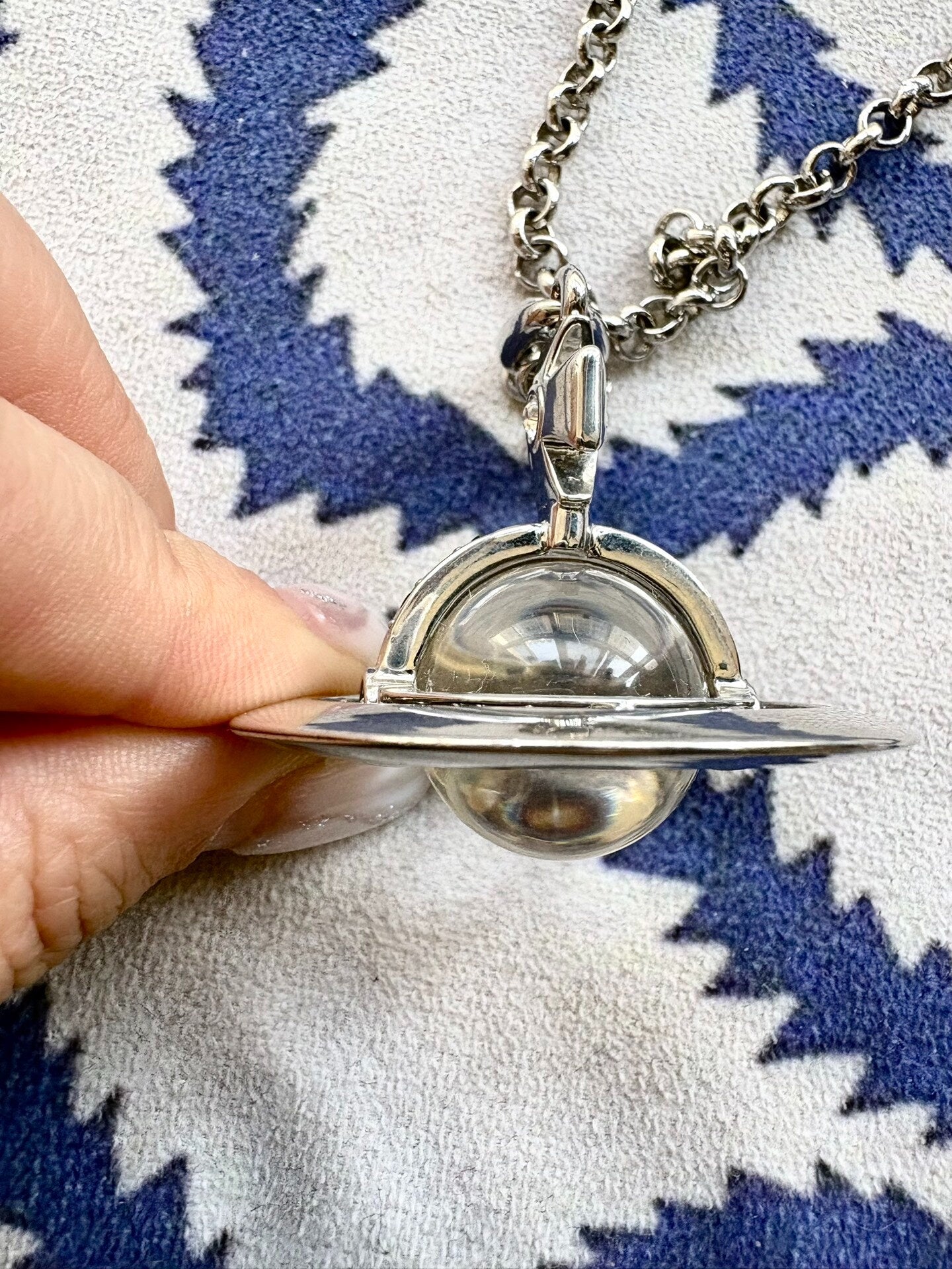 Vivienne Westwood Vintage Silver Orb Necklace