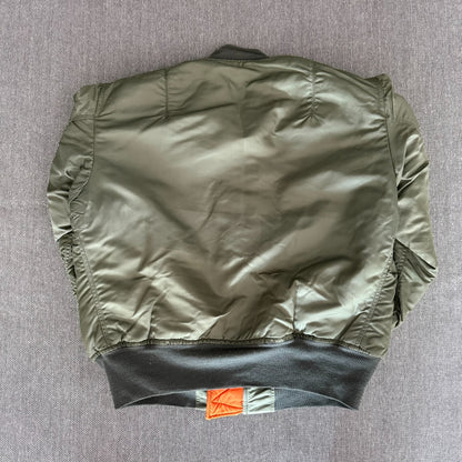 vintage alpha ma-1 bomber flight jacket