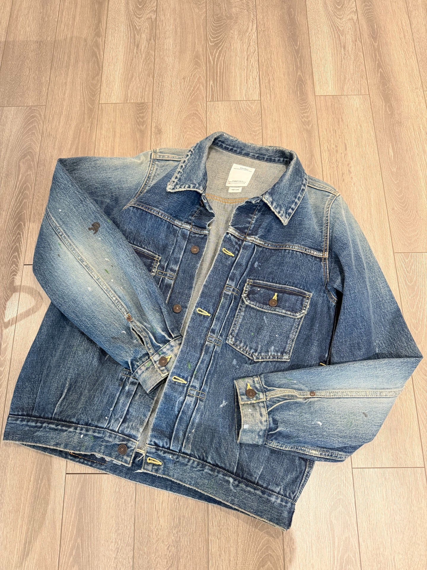 VISVIM 18AW 101 JKT Damaged Denim Jacket