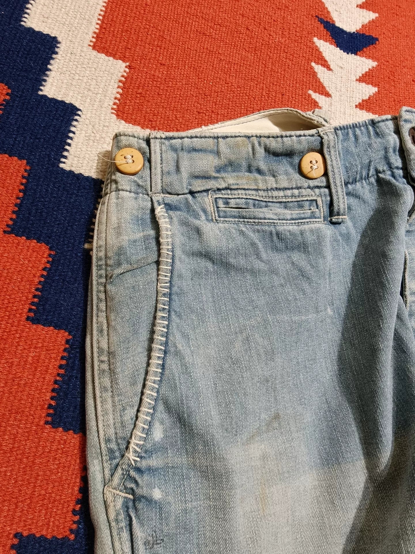 RRL American Vintage Painter Patch Jeans