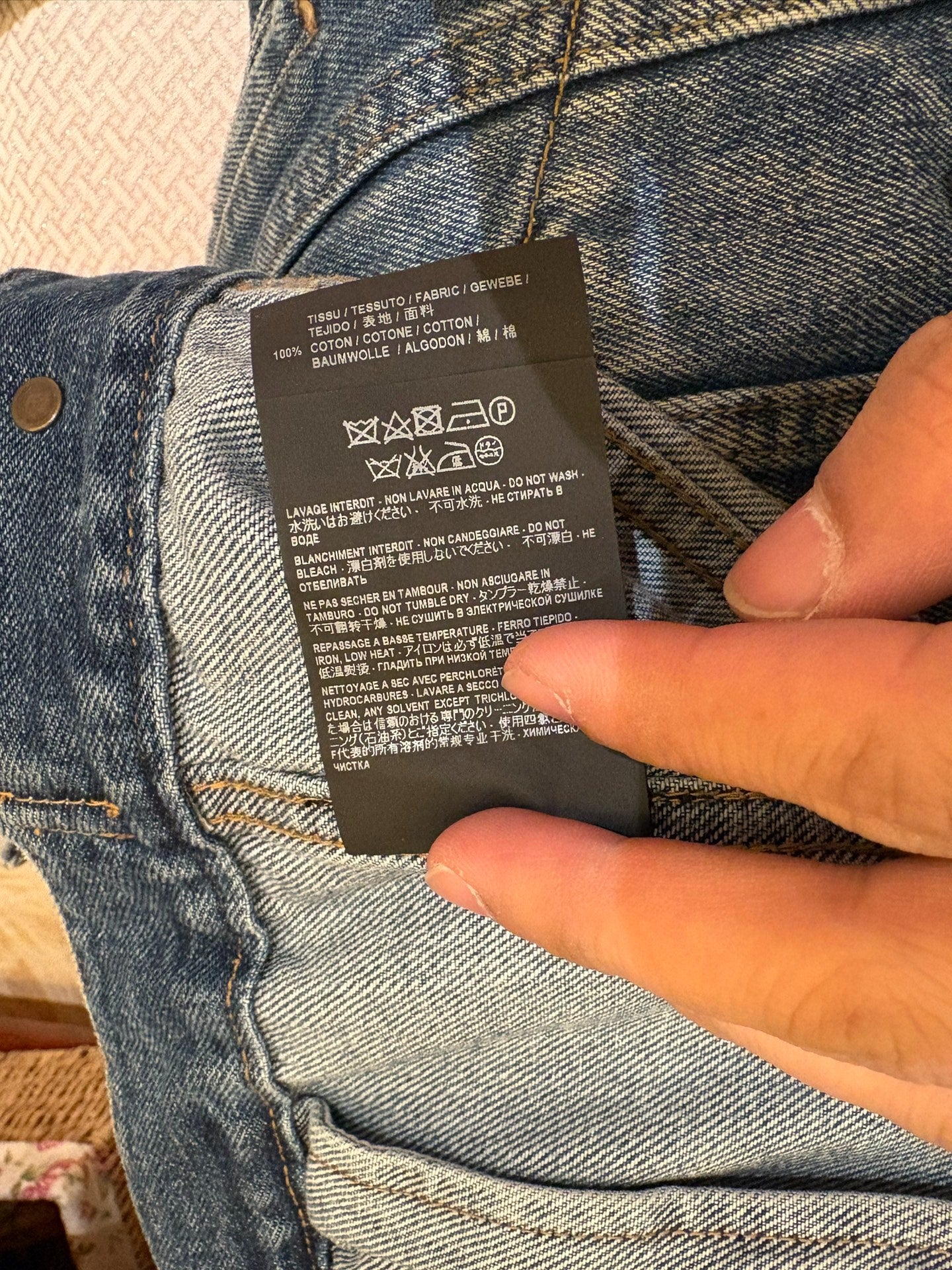 Saint Laurent Hedi Slimane 2015 Denim Jacket