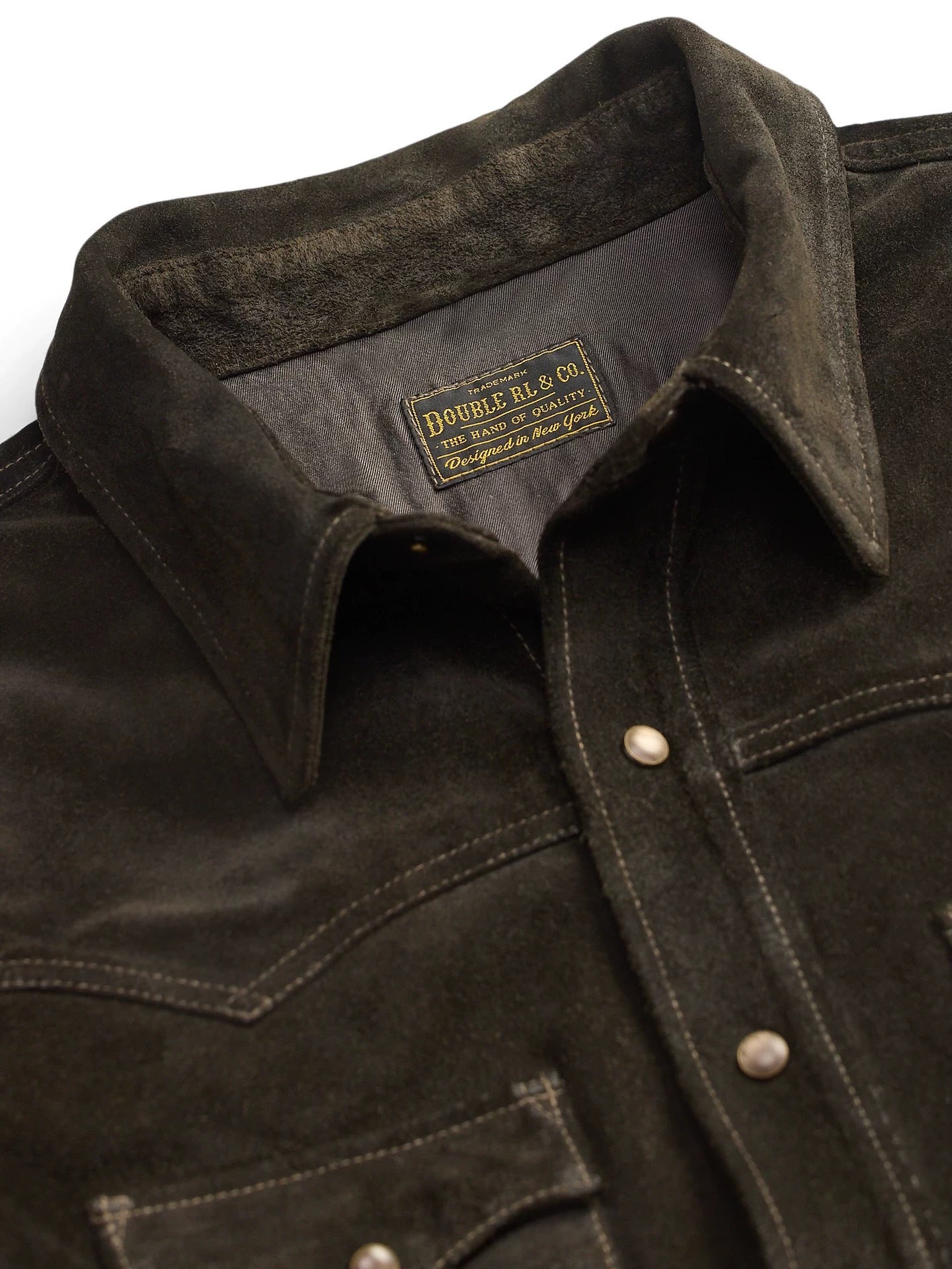 RRL Suede Western Shirt Jacket