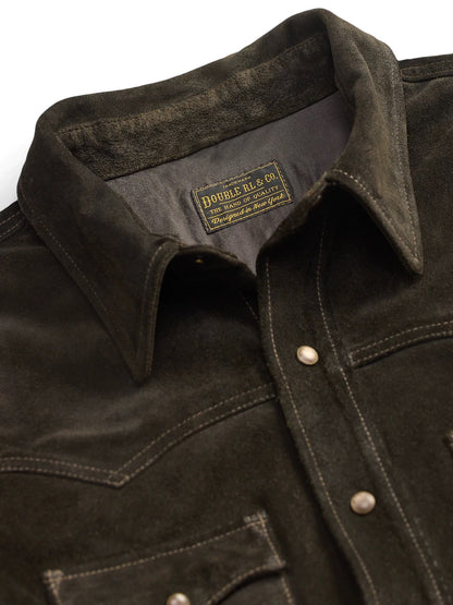 RRL Suede Western Shirt Jacket