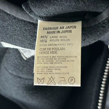 Yohji Yamamoto 04AW Back Zip Leather Collar Jacket
