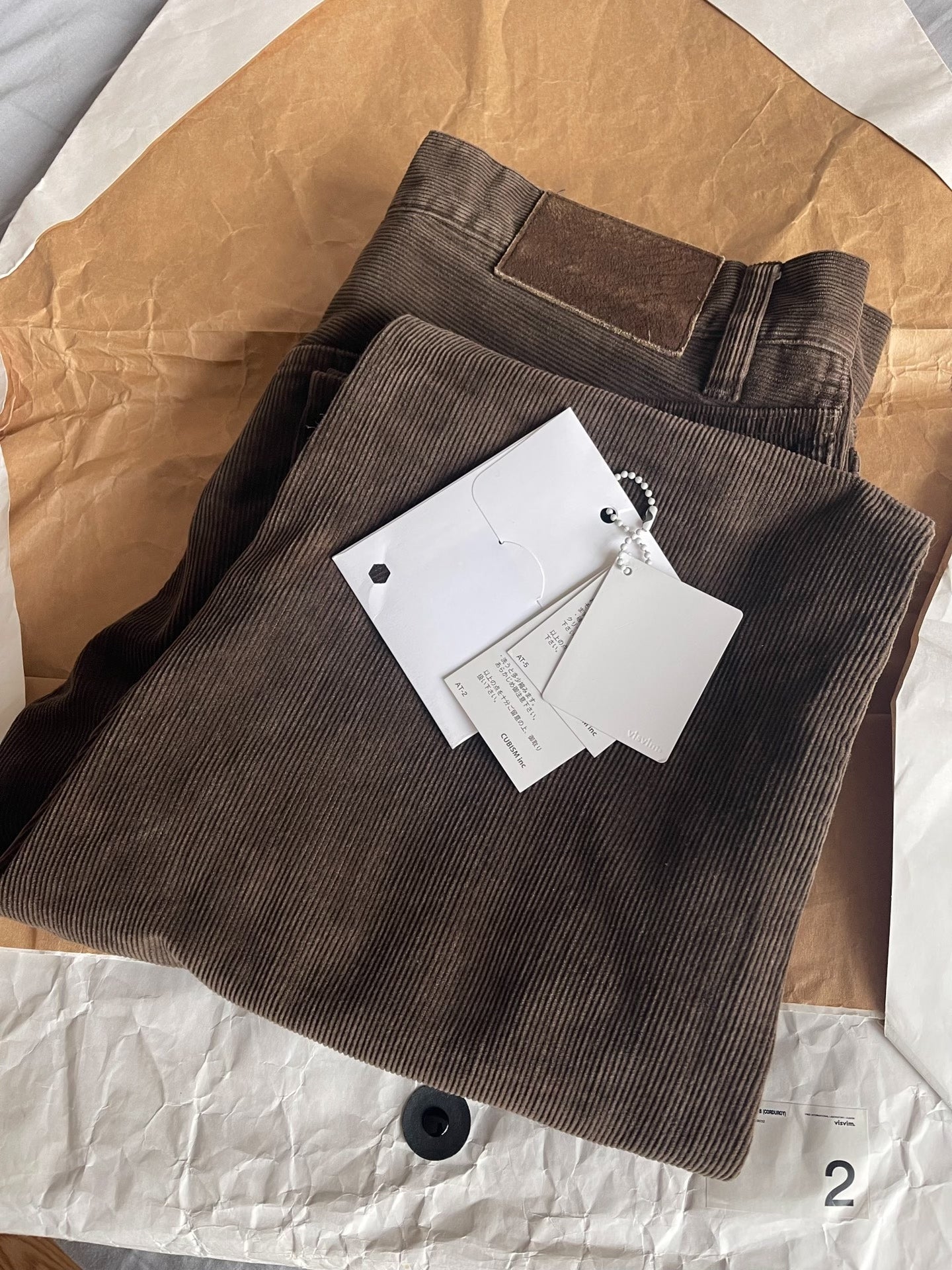 VISVIM FLUXUS N.D SLUB Corduroy Pants
