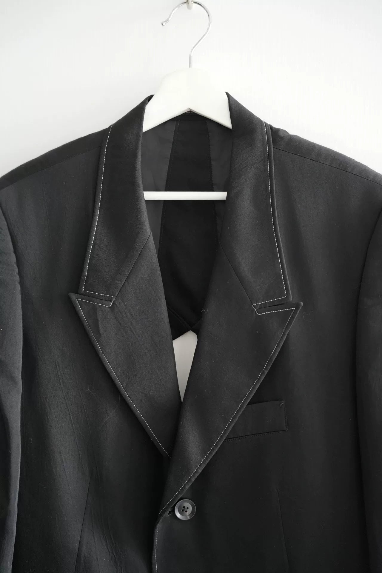 Yohji Yamamoto Black Cutout Suit Jacket