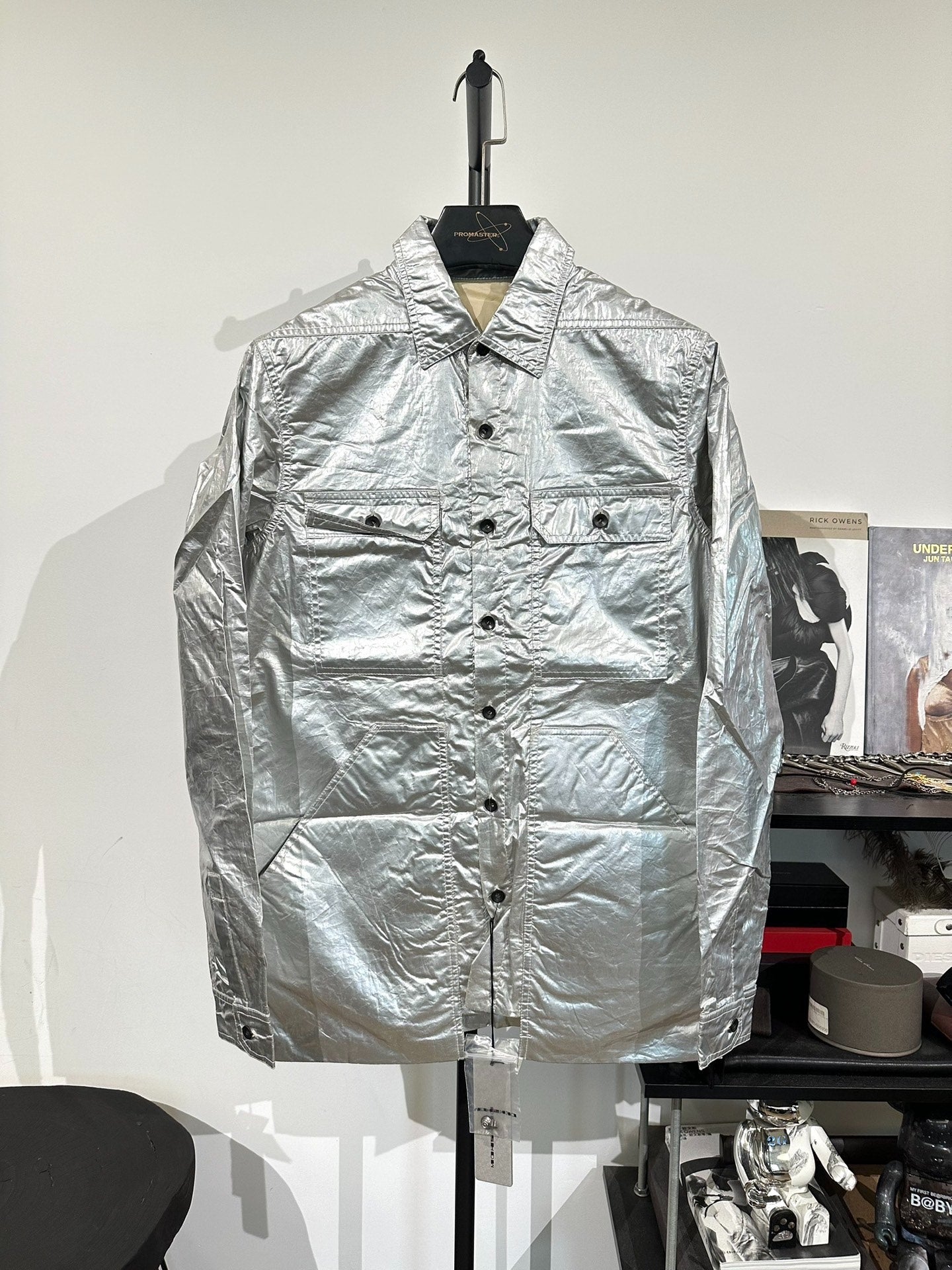 Rick Owens Drkshdw Silver Utility Jacket