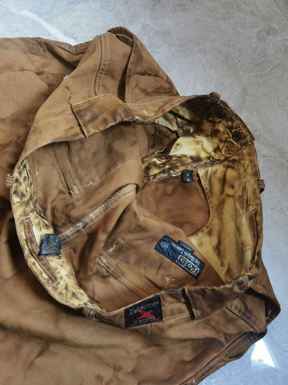 Ralph Lauren Heavy Distressed Muddy Oil-Stained Pants