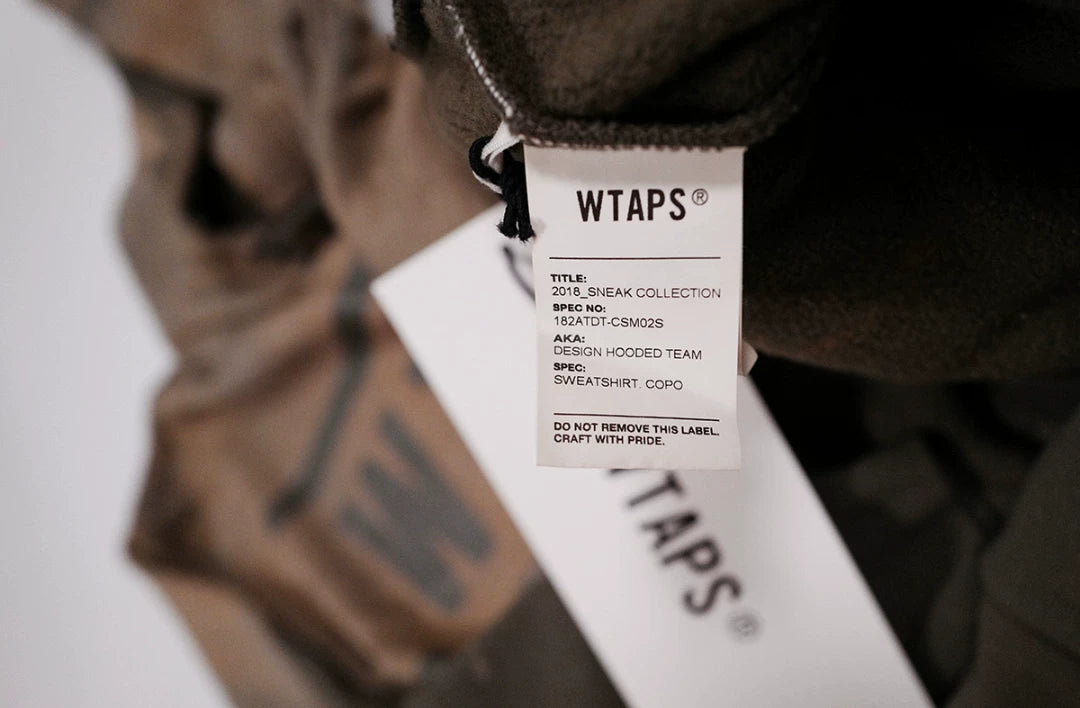 wtaps hooded sweatshirt with tie-dye design