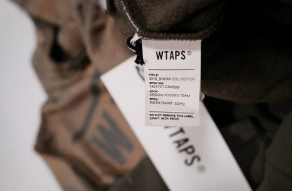 wtaps hooded sweatshirt with tie-dye design