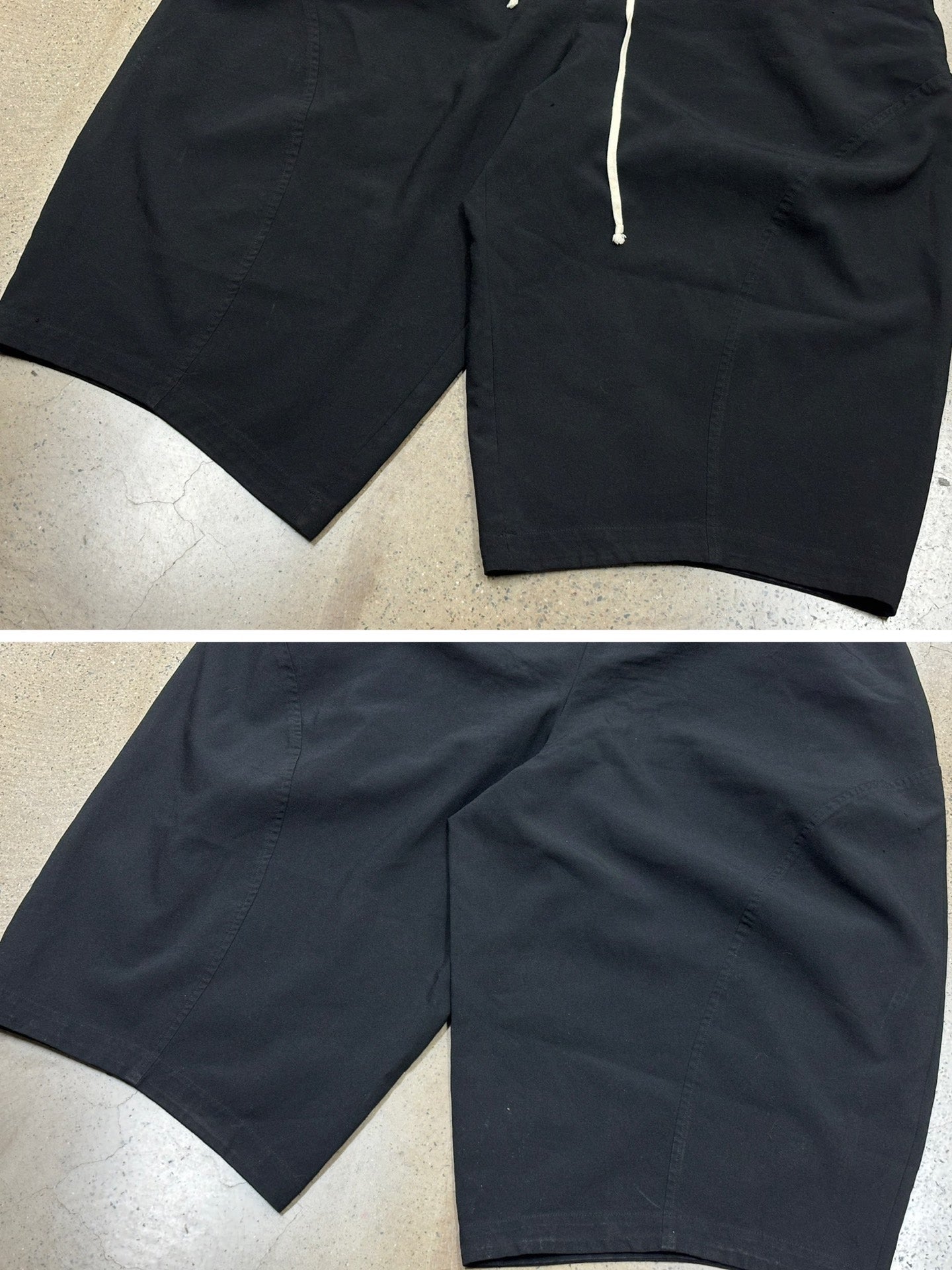 CDG Comme Des Garçons Black Wide-Leg Cropped Pants
