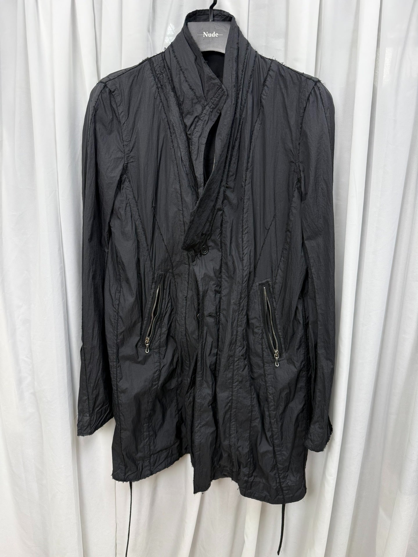 JULIUS 7 MA Sheer Distressed Jacket
