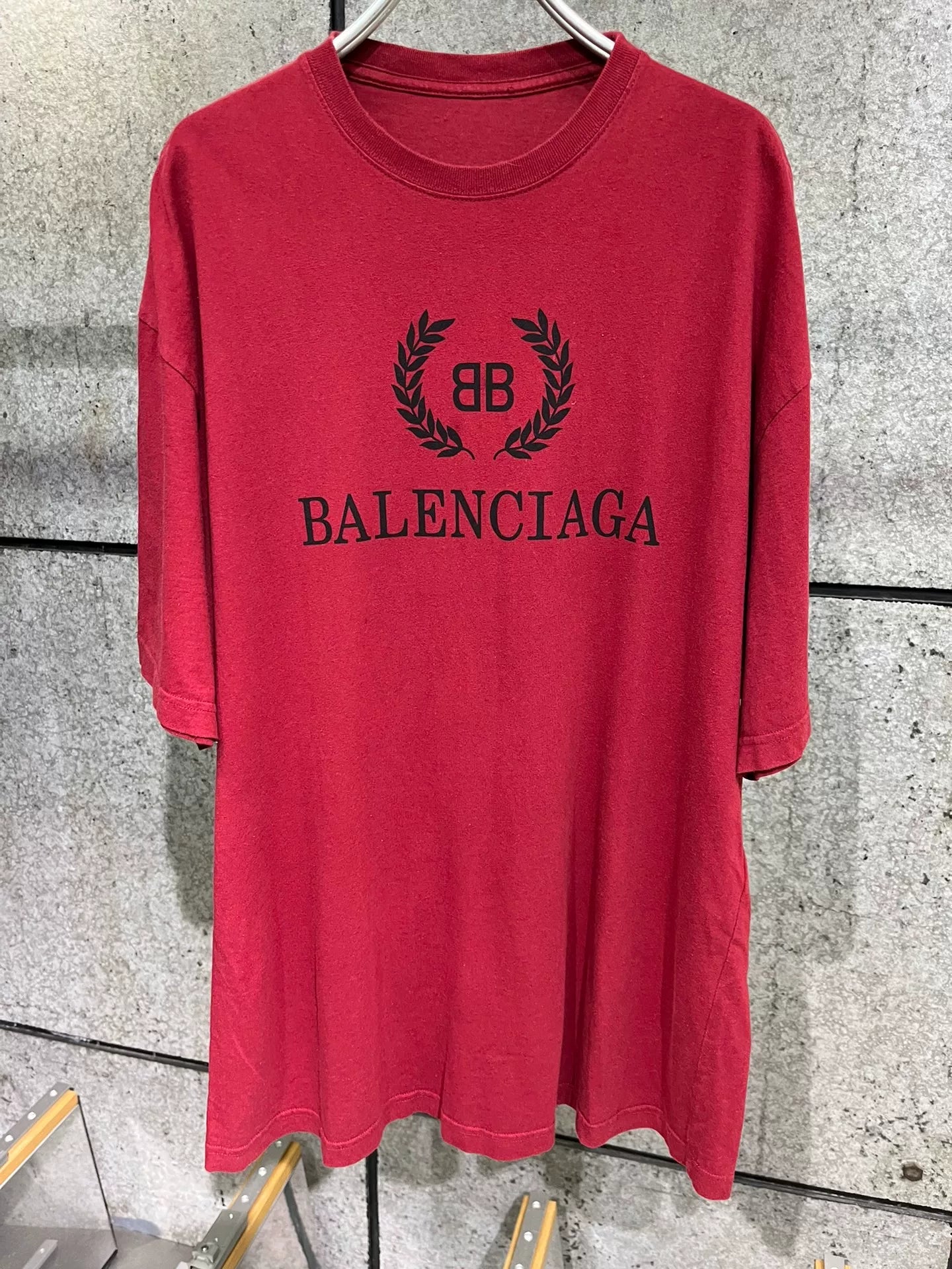 Balenciaga Red Wheat Short Sleeve S