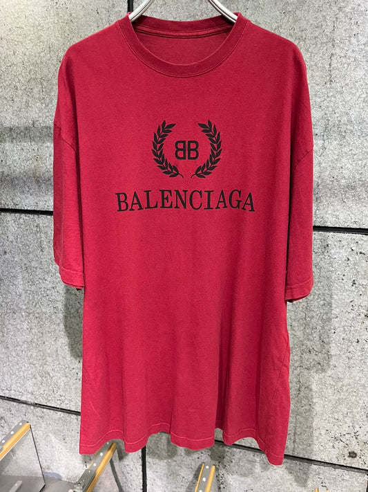 Balenciaga Red Wheat Short Sleeve S