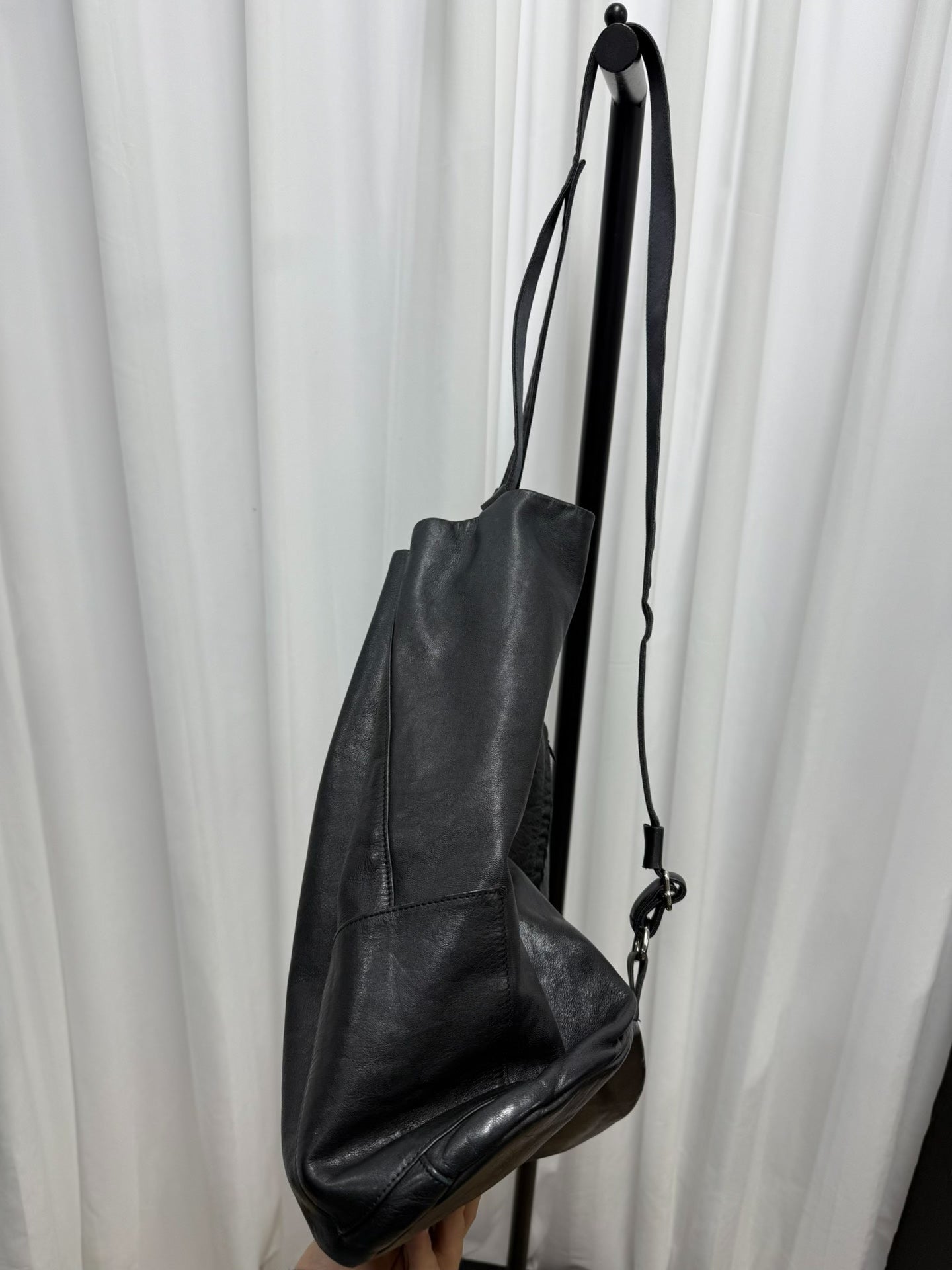 Yohji Yamamoto Y's Leather Bucket Bag