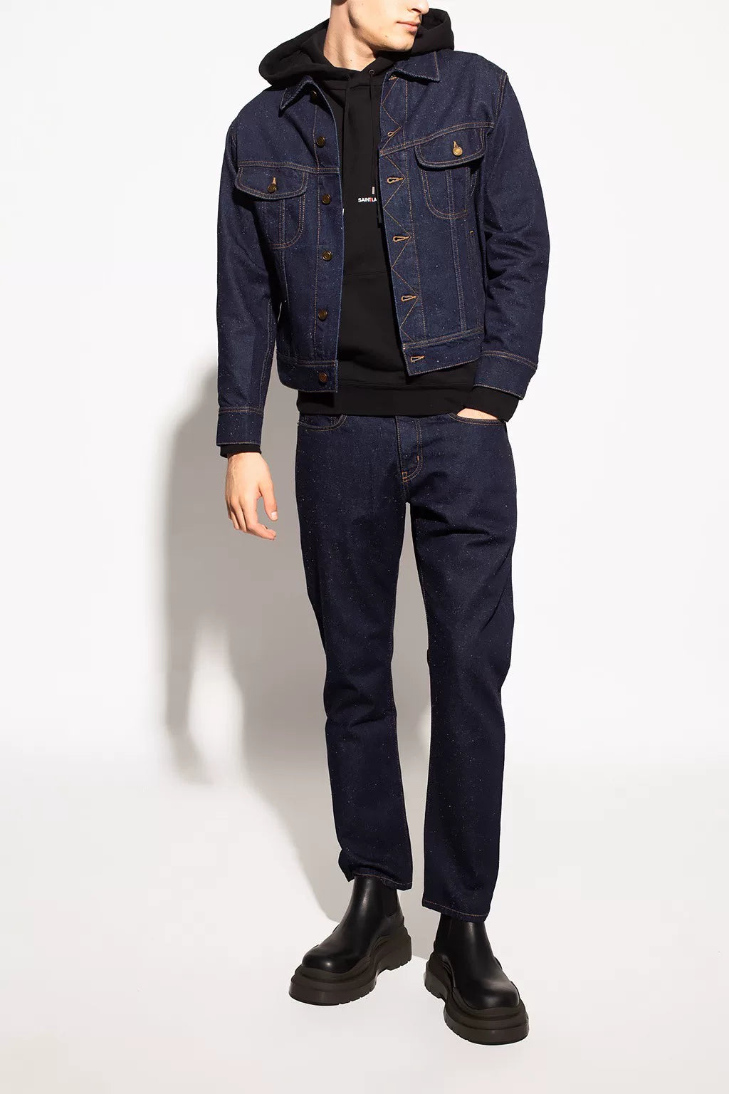 Saint Laurent Dark Blue Denim Jacket
