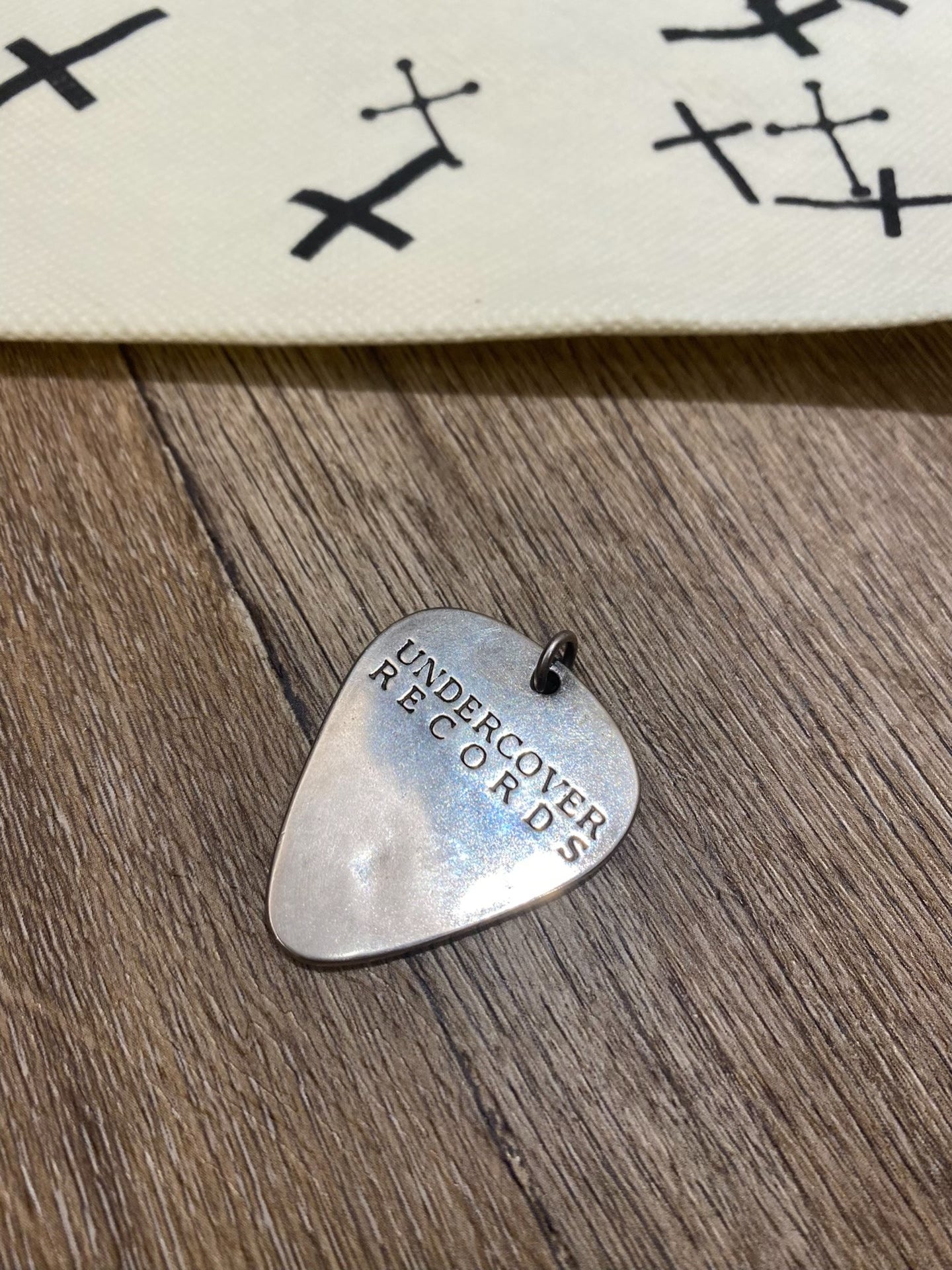 Undercover 2006 T Period Silver Guitar Pick