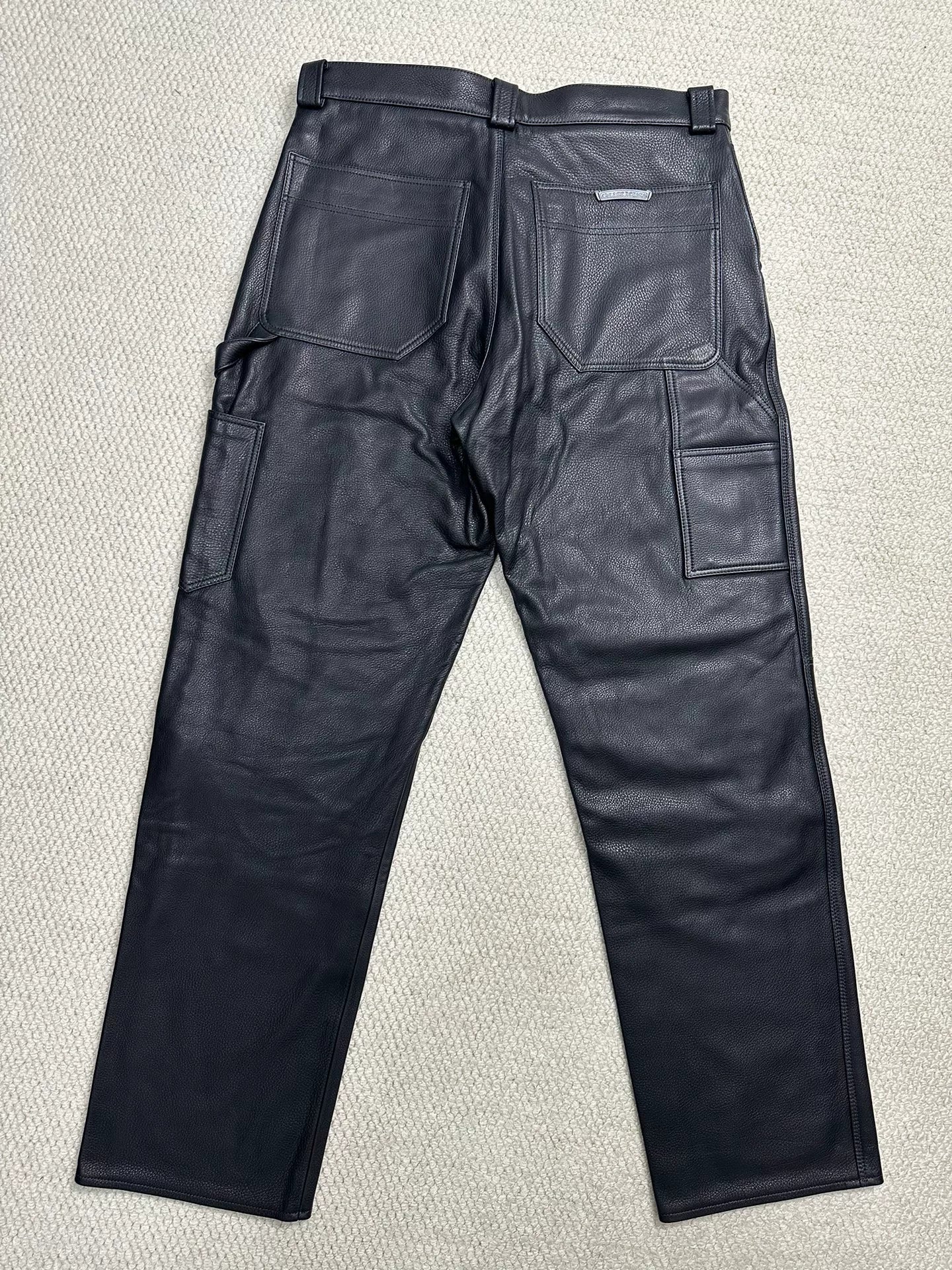 Chrome Hearts Flerkne Leather Carpenter Pants