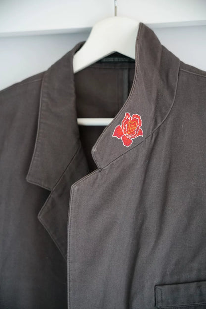 Yohji Yamamoto Floral Embroidered Blazer