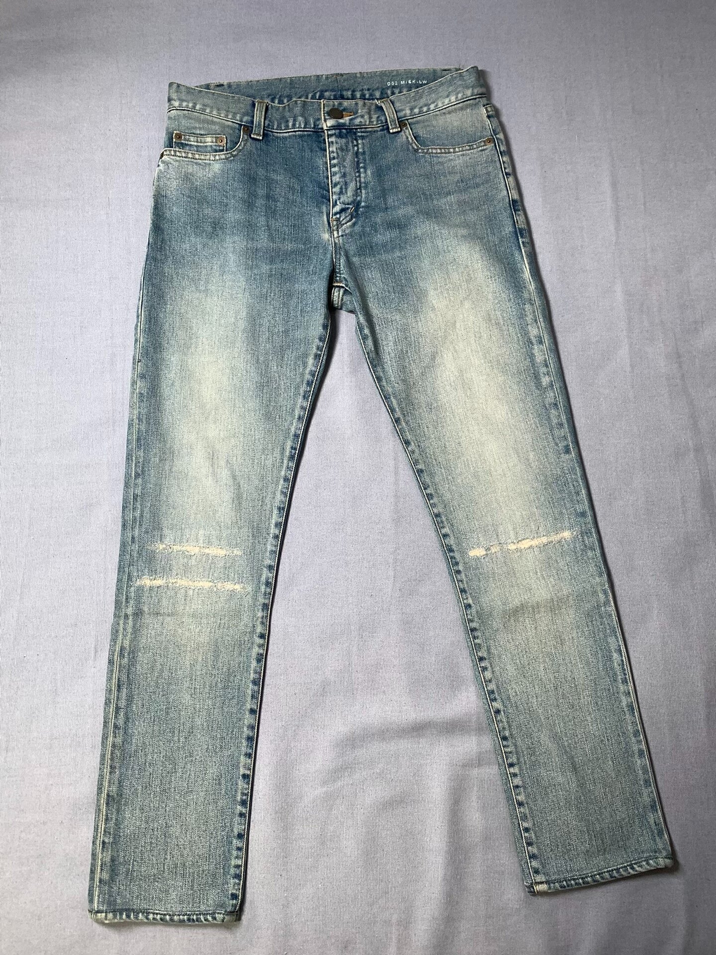 Saint Laurent Distressed Skinny Jeans