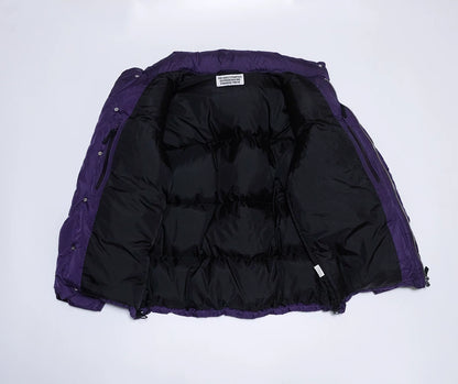 wacko maria down jacket in purple