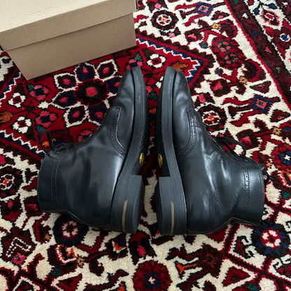 visvim nelson plain toe leather boots