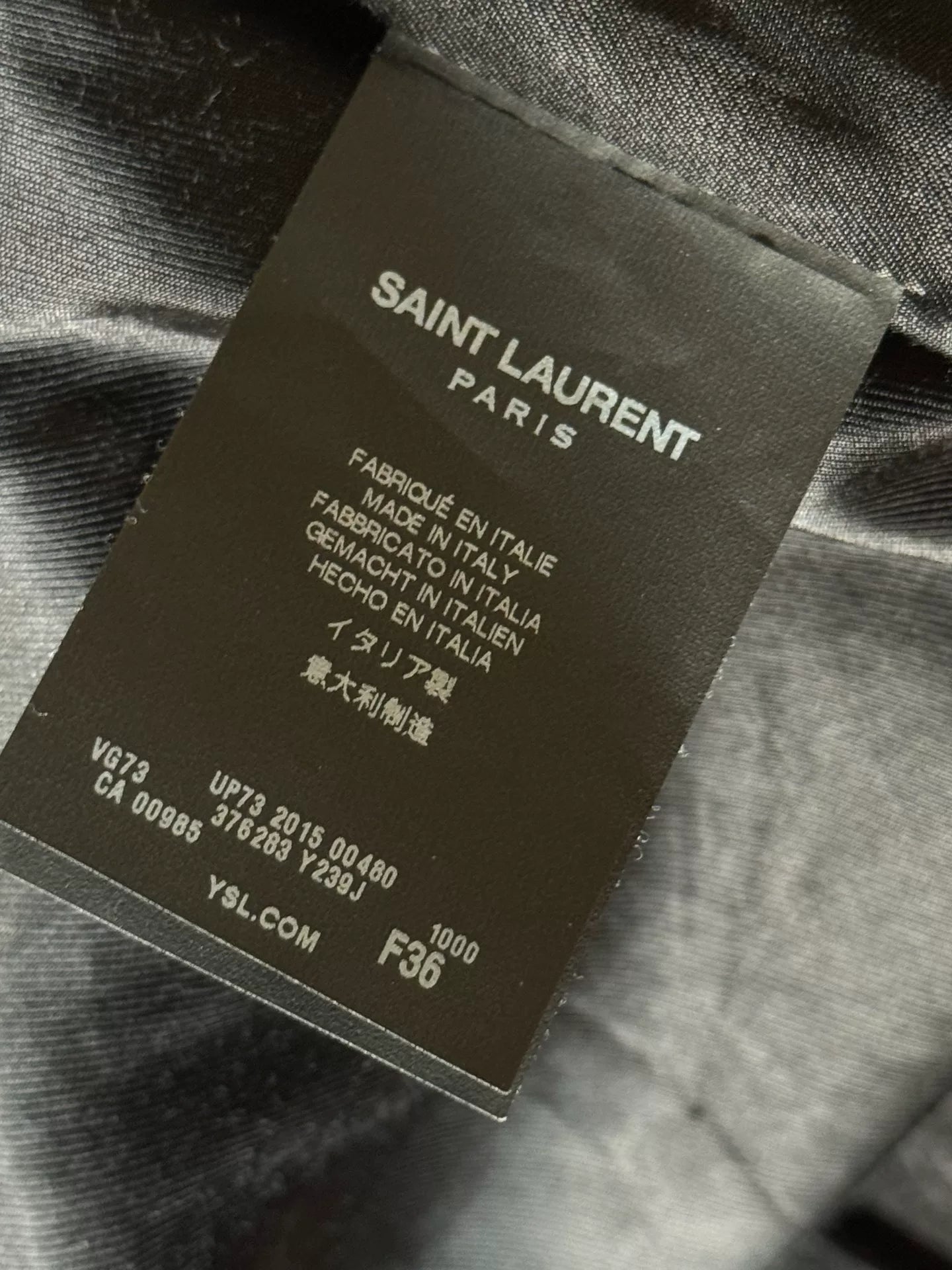 Saint Laurent SLP Black Varsity Jacket