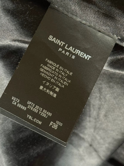 Saint Laurent SLP Black Varsity Jacket