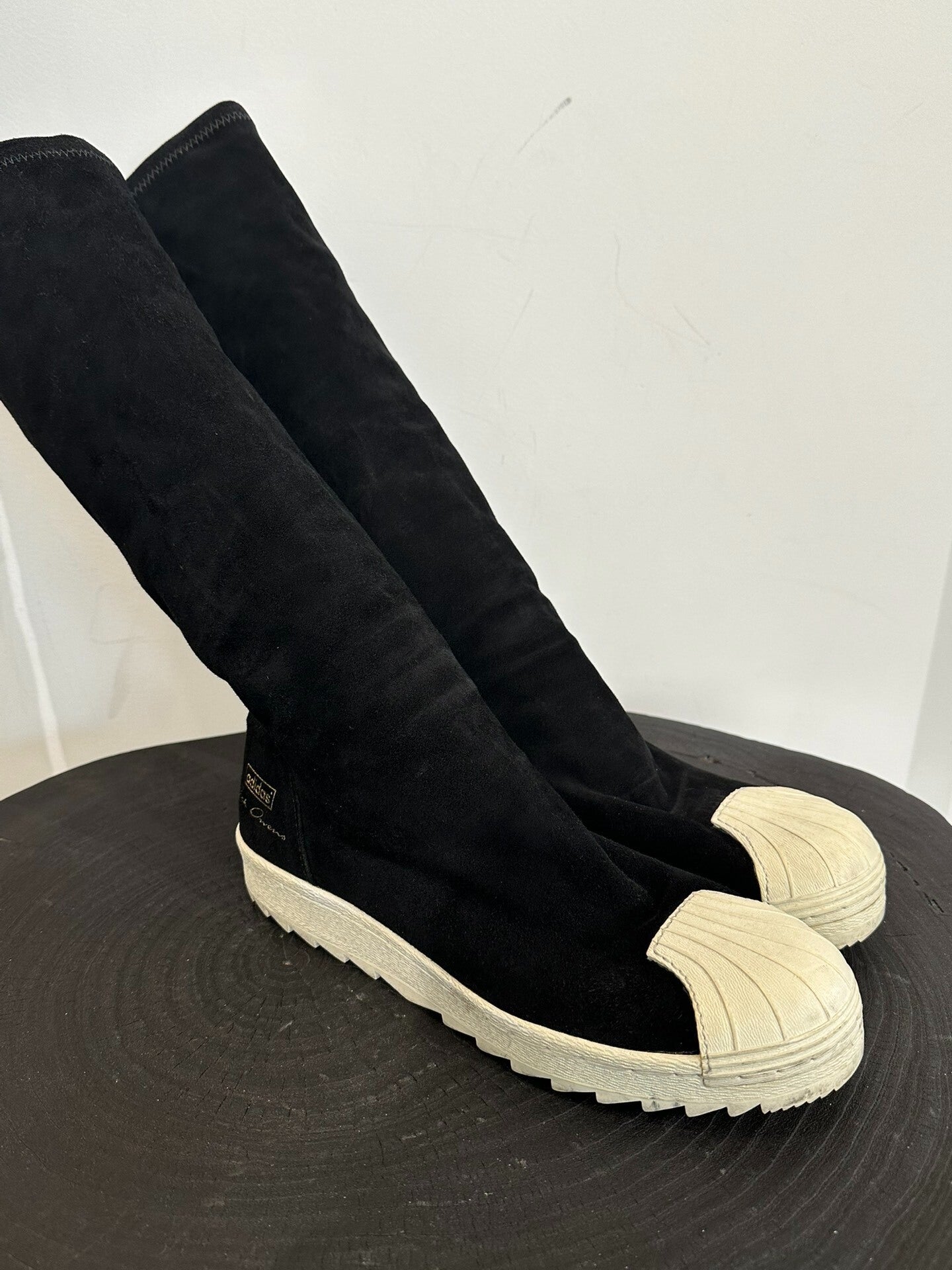 Rick Owens x Adidas Suede High-Top Boots