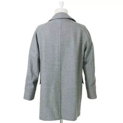 elegant short gray driving jacket for autumn