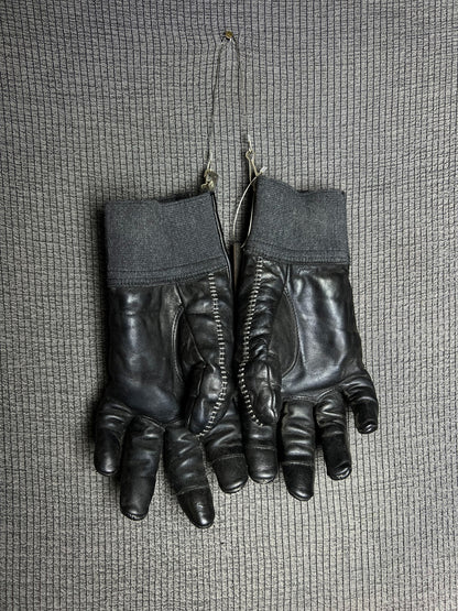 d hygen leather zip gloves for men