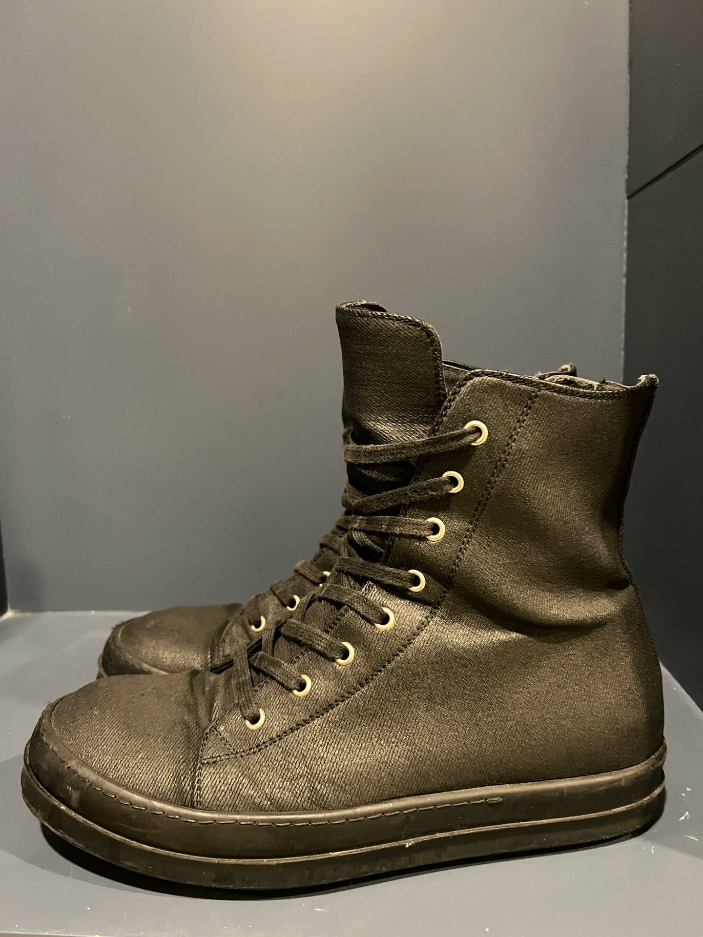 Rick Owens DRKSHDW Canvas Boots Size 42