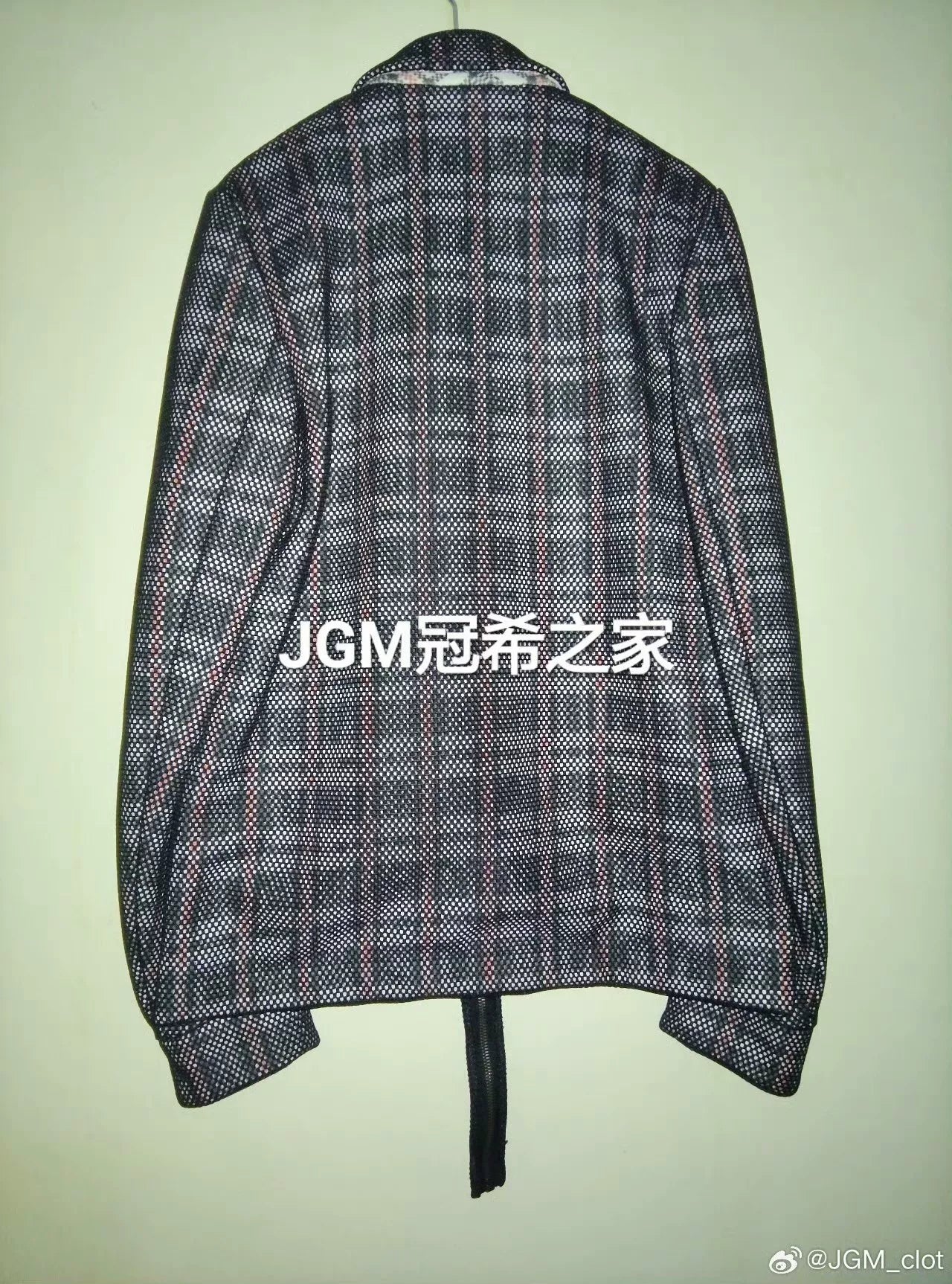 HBA 15FW Plaid Mesh Blazer