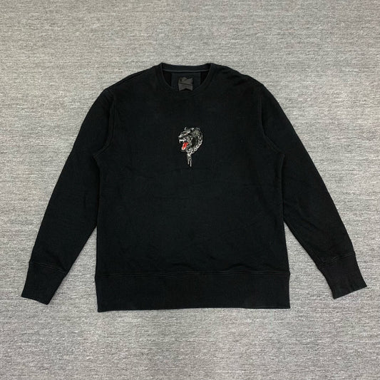 givenchy black sweatshirt with large logo