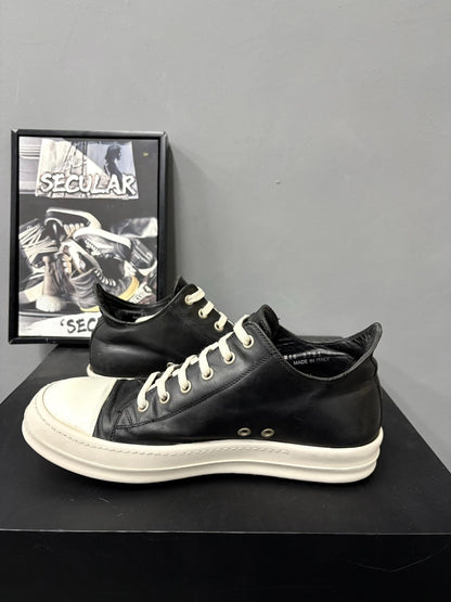 Rick Owens 16SS Men's Black White Low-Top