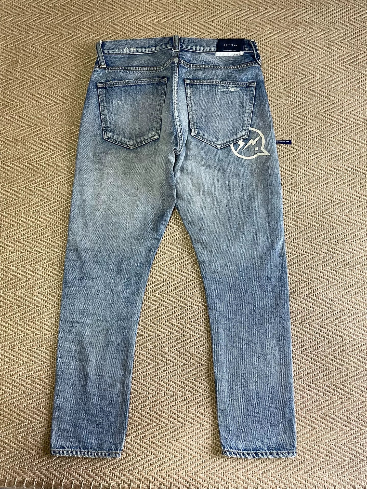 Vanquish & Fragment Distressed Washed Denim Jeans