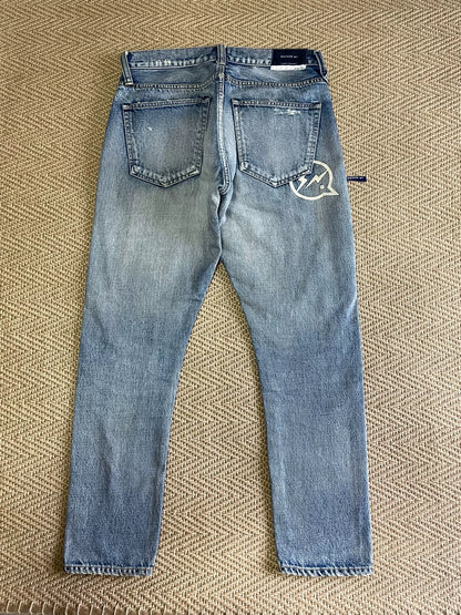 Vanquish & Fragment Distressed Washed Denim Jeans