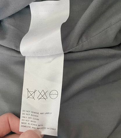 black gray blue zip pocket jacket