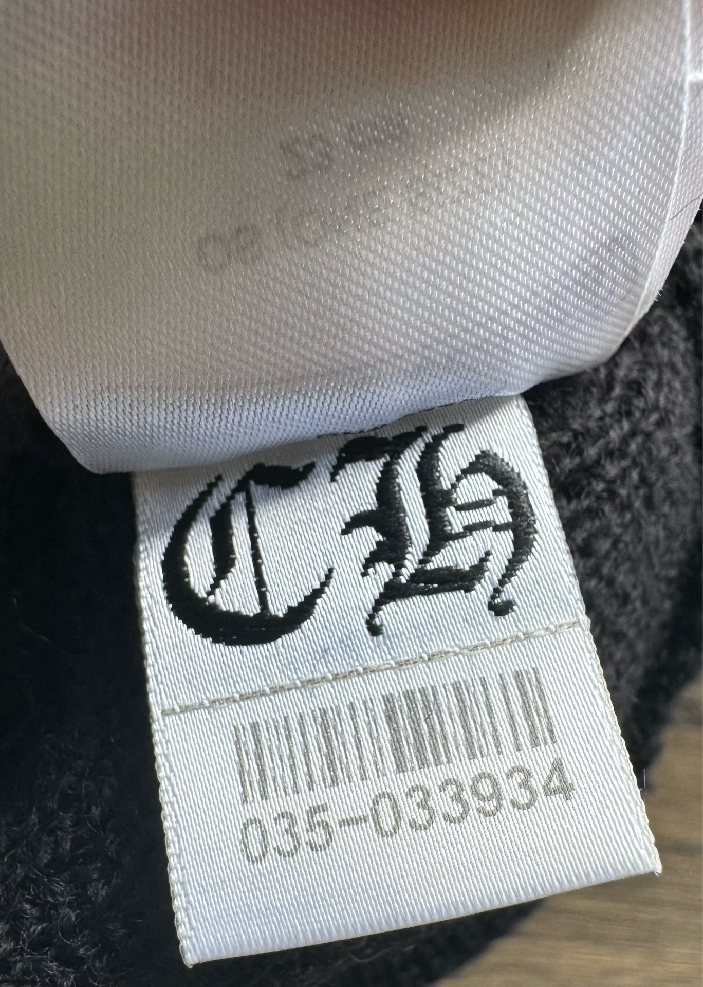 chrome hearts black embroidered knit beanie